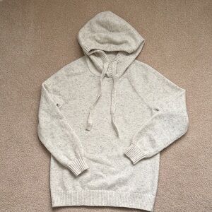 Loft Cozy Cream Hooded Sweater